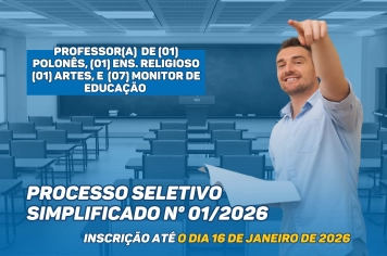 EDITAL DE PROCESSO SELETIVO SIMPLIFICADO – Nº 001/2026