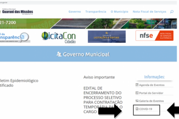 Comunicado - Relatórios referentes aos recursos da Covid-19 podem ser consultados no site do Município