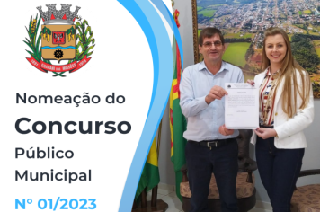 NOMEAÇÃO DO CONCURSO PÚBLICO MUNICIPAL Nº 01/2023