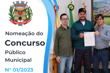 NOMEAÇÃO DO CONCURSO PÚBLICO MUNICIPAL Nº 01/2023