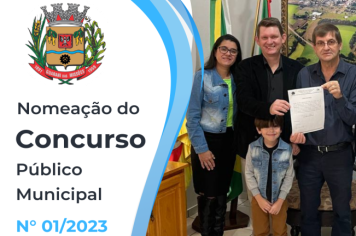 NOMEAÇÃO DO CONCURSO PÚBLICO MUNICIPAL Nº 01/2023