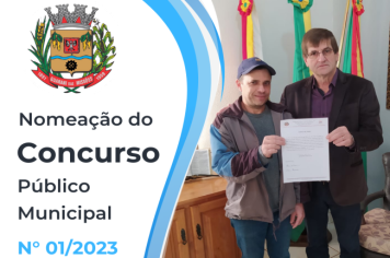 NOMEAÇÃO DO CONCURSO PÚBLICO MUNICIPAL Nº 01/2023