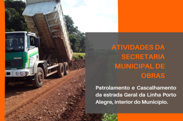 ATIVIDADES DA SECRETARIA MUNICIPAL DE OBRAS