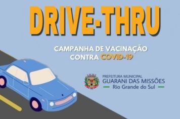 DRIVE-THRU - DIA 06/04 (QUARTA-FEIRA)