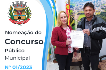 NOMEAÇÃO DO CONCURSO PÚBLICO MUNICIPAL Nº 01/2023