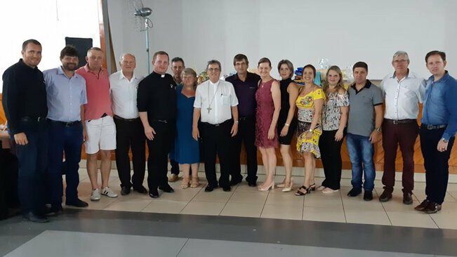 Guarani das Missões se despede dos Padres Nelson e André e dá as boas-vindas aos Padres Giani e Rafael