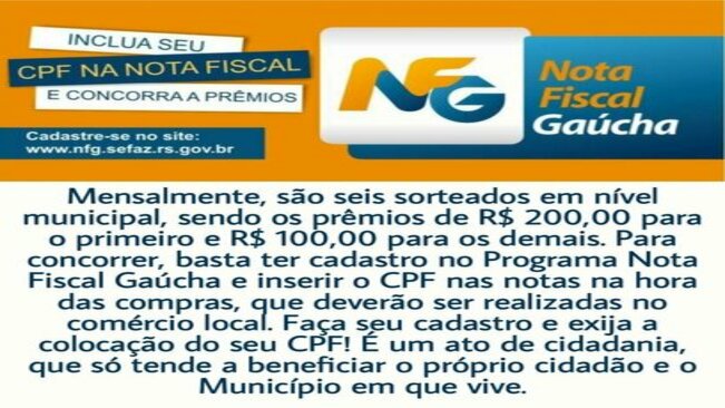NOTA FISCAL GAÚCHA