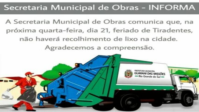 COMUNICADO - SECRETARIA MUNICIPAL DE OBRAS