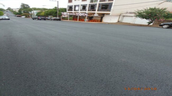 Obras De Recapeamento Do Asfalto Na Rua Comandaí