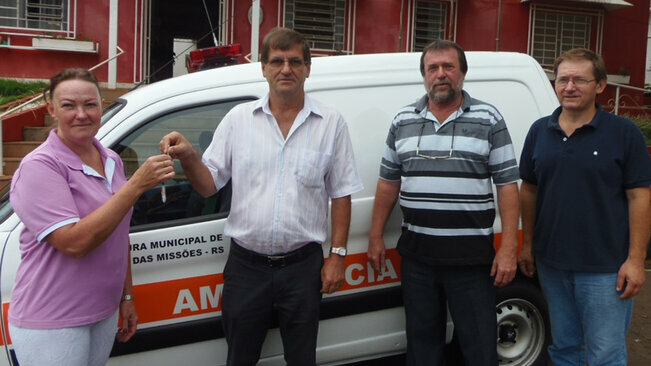 Recebimento de uma Nova Ambulância para Guarani das Missões