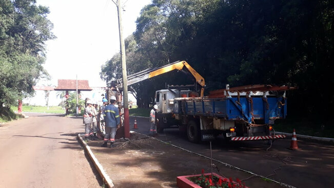 RGE prossegue com melhorias na rede elétrica do Município