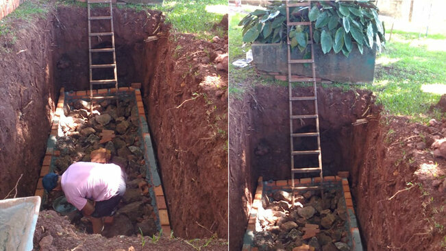 Secretaria de Obras realiza construção de novo sumidouro na Escola São José