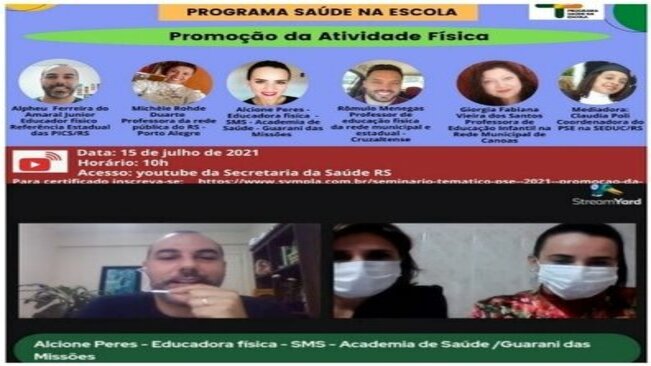 SEMINÁRIO DO PSE-PROMOÇÃO ATIVIDADE FÍSICA
