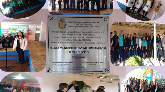 Unificação da Escola Municipal de Ensino Fundamental Clemente Soltis