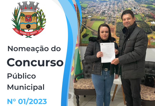 NOMEAÇÃO DO CONCURSO PÚBLICO MUNICIPAL Nº 01/2023