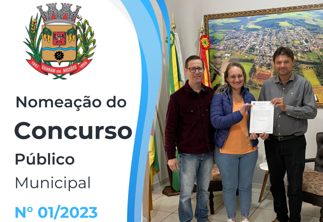 NOMEAÇÃO DO CONCURSO PÚBLICO MUNICIPAL Nº 01/2023