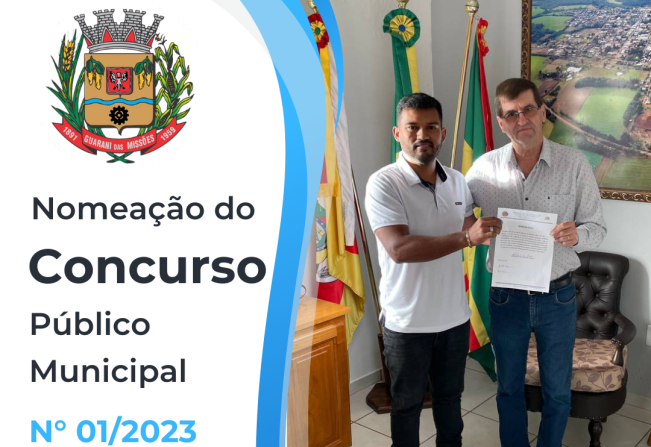 NOMEAÇÃO DO CONCURSO PÚBLICO MUNICIPAL Nº 01/2023