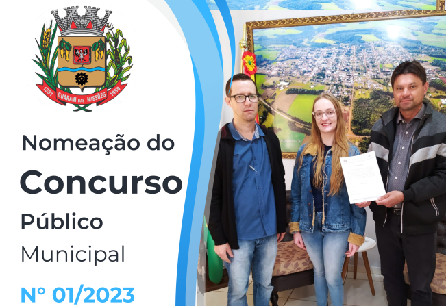 NOMEAÇÃO DO CONCURSO PÚBLICO MUNICIPAL Nº 01/2023