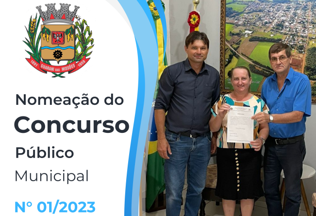 NOMEAÇÃO DO CONCURSO PÚBLICO MUNICIPAL Nº 01/2023