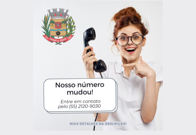 NOVO NÚMERO DE TELEFONE