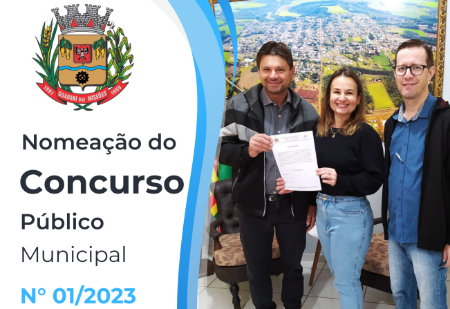 NOMEAÇÃO DO CONCURSO PÚBLICO MUNICIPAL Nº 01/2023