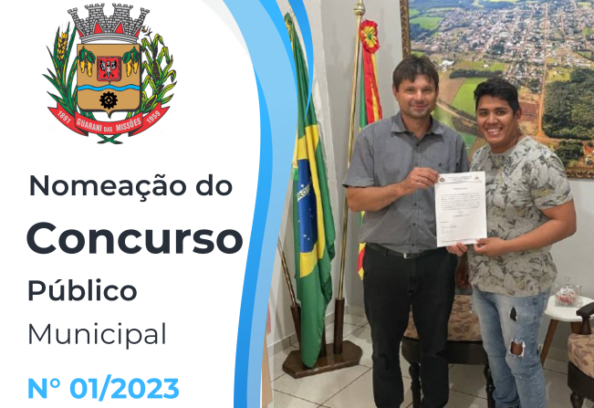 NOMEAÇÃO DO CONCURSO PÚBLICO MUNICIPAL Nº 01/2023