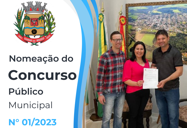 NOMEAÇÃO DO CONCURSO PÚBLICO MUNICIPAL Nº 01/2023