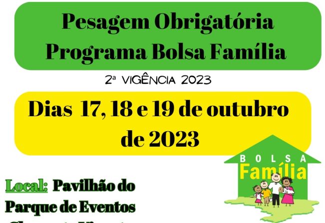 Pesagem Obrigatória do Programa Bolsa Família