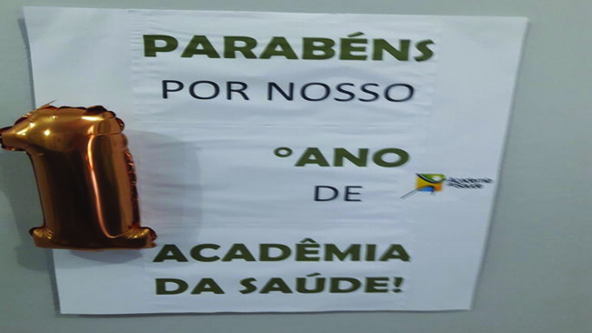 Academia da Saúde completou o seu 1° Ano de Funcionamento