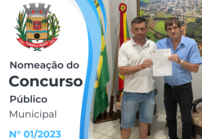 NOMEAÇÃO DO CONCURSO PÚBLICO MUNICIPAL Nº 01/2023