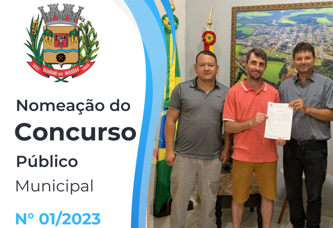 NOMEAÇÃO DO CONCURSO PÚBLICO MUNICIPAL Nº 01/2023