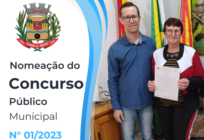 NOMEAÇÃO DO CONCURSO PÚBLICO MUNICIPAL Nº 01/2023