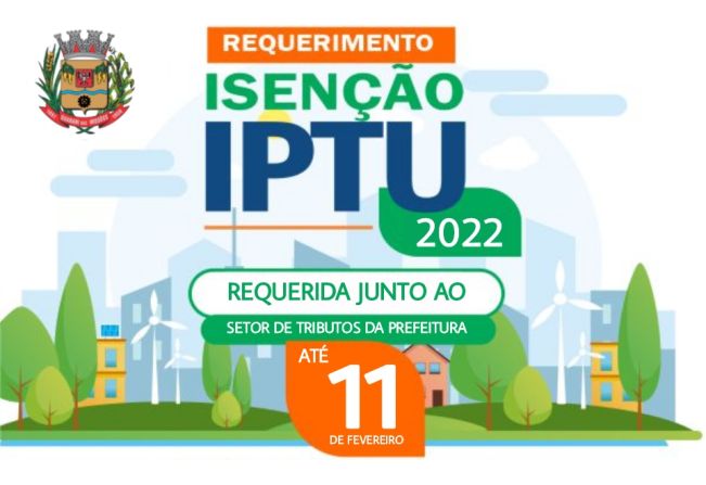 REQUERIMENTO ISENÇÃO IPTU 2022