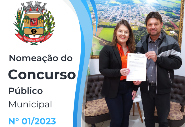 NOMEAÇÃO DO CONCURSO PÚBLICO MUNICIPAL Nº 01/2023