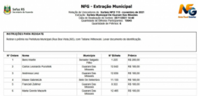 NOTA FISCAL GAÚCHA