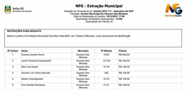 NOTA FISCAL GAÚCHA