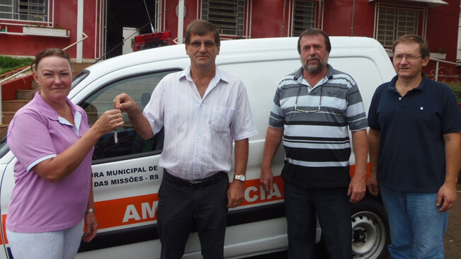 Recebimento de uma Nova Ambulância para Guarani das Missões